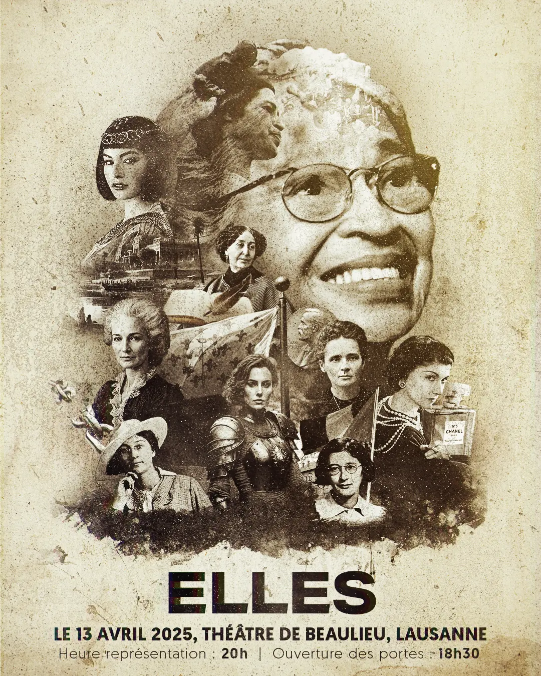 Affiche ELLES : portraits de femmes et spectacle Urban Block du 13 avril 2025